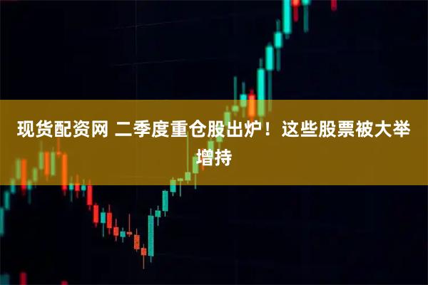 现货配资网 二季度重仓股出炉！这些股票被大举增持